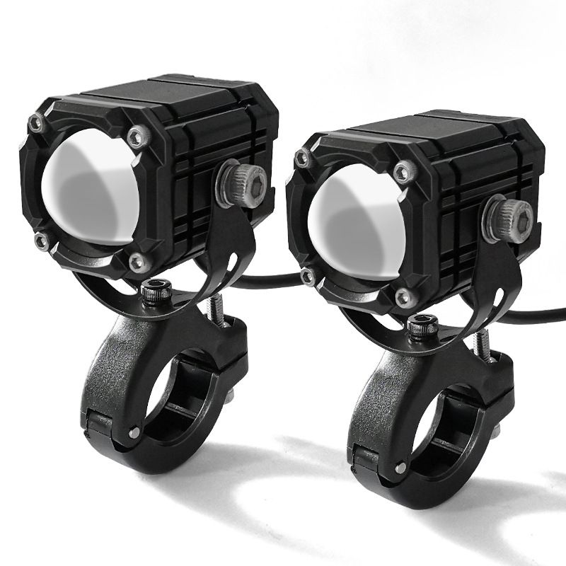 2pcs Universal Motorcycles Headlight Fog Light Led