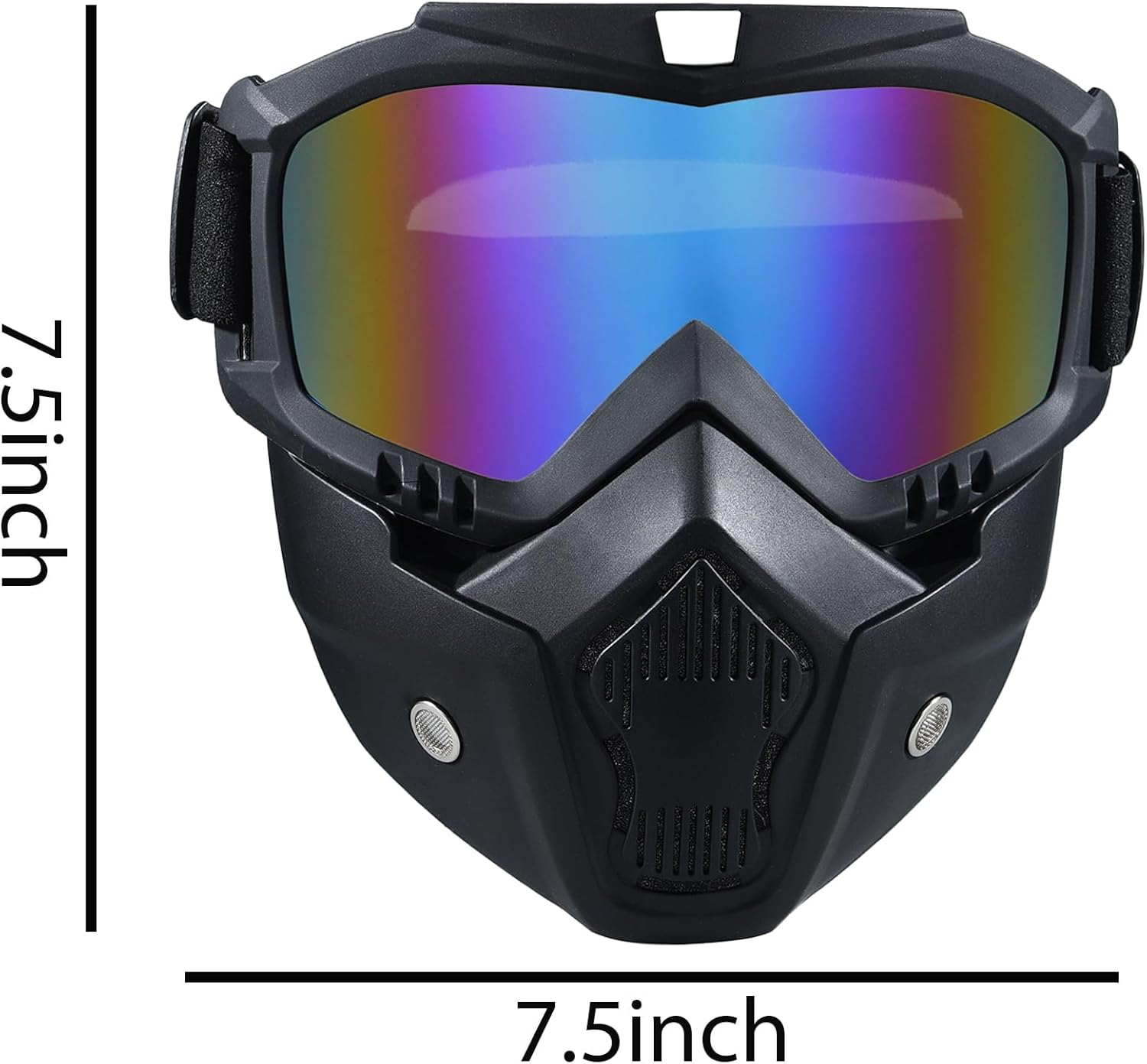 Paintball Mask Anti Fog, Full Face Tactical Mask Goggles Detachable for Motorcycle Cycling Skiing Halloween CS Game Cosplay