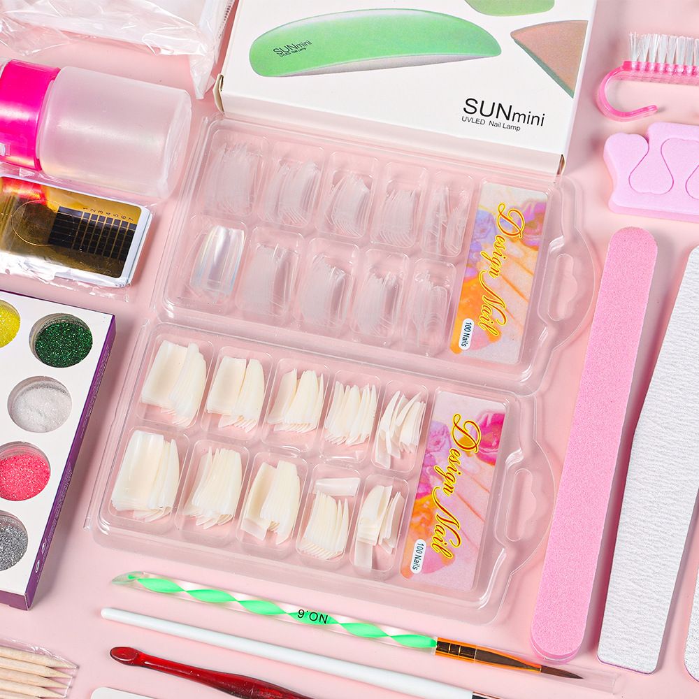 Acrylic Powder Nail Kits Nail Gel Nail Art Kits & Polish Led Lamp For Nails  Nail Care Tool Nail Dryer Lamp