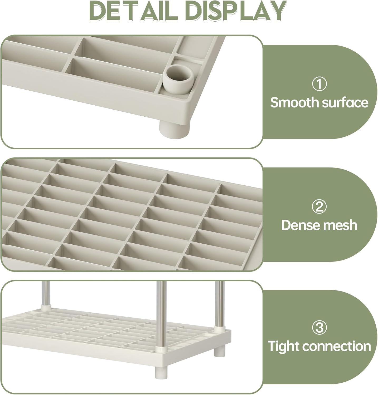 4 Tier White Plastic and Metal Freestanding Shelf Bathroom Organizer  Racks, Shelves, Shelving Unit Storage Rack Organizer for Home, Garage, Basement, Shed and Laundry Room