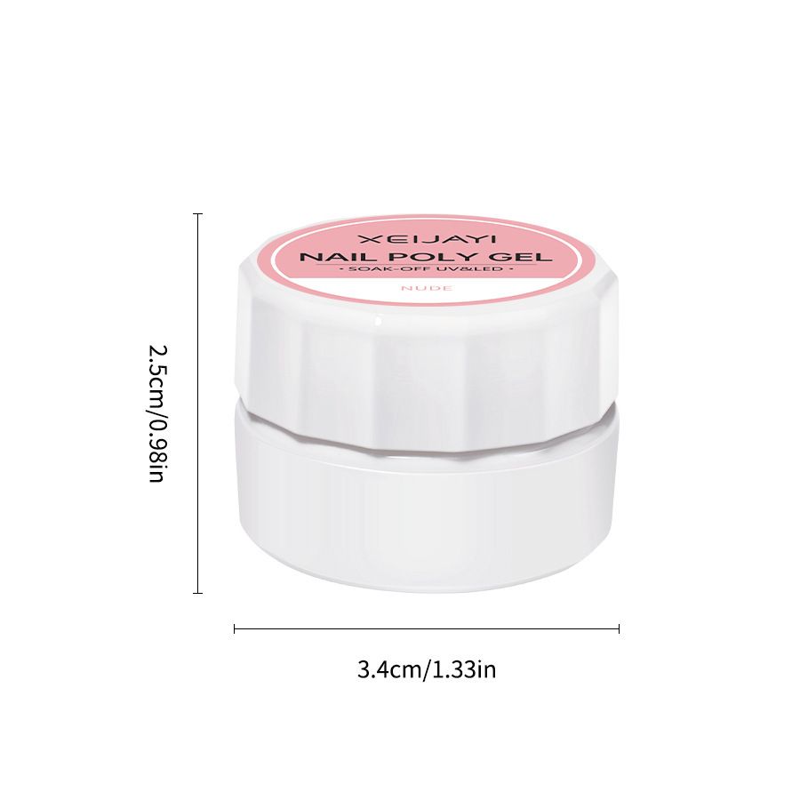 6pcs Extension Gel Manicure Kit  Gel Nail Art Kits for Starter Gellen Builder Gel for Nails UV/LED Hard Gel for Nail Extensions, & Overlays