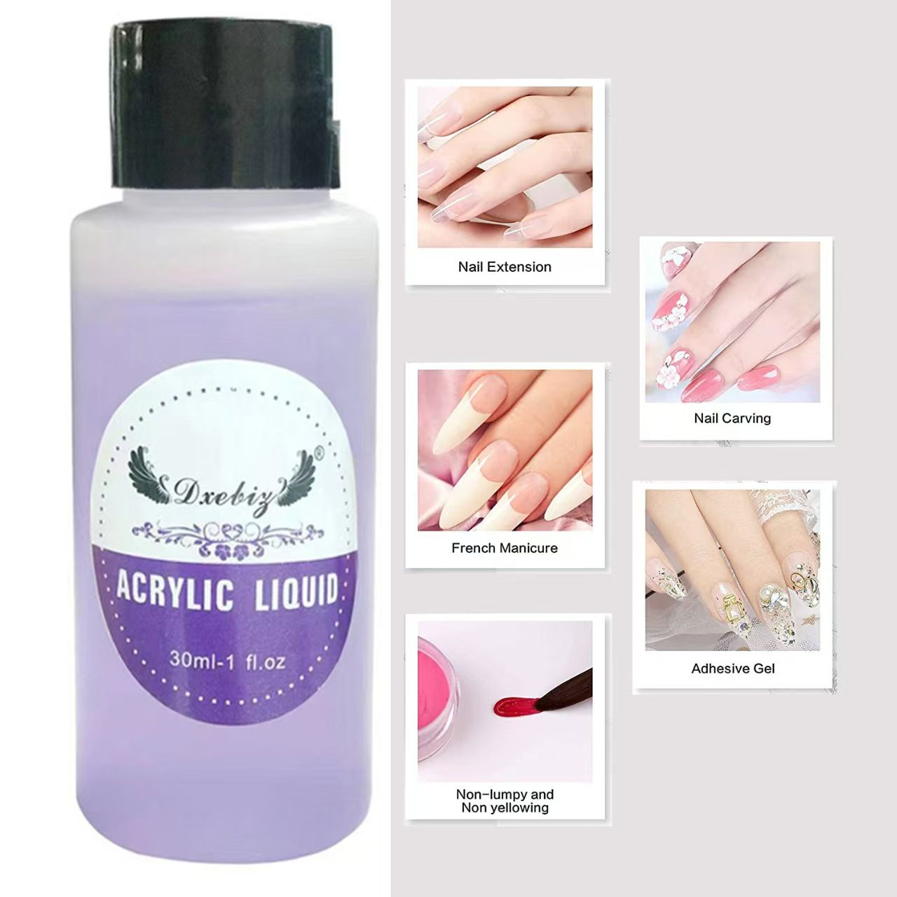 16pcs Nail tool set Basic Acrylic Nail Kit,Acrylic Powder and Liquid Set,AcrylicS NailS Liquid,3Colors NailS AcrylicS Powder Kit with Manicure Tools for Nail Art Manicure DIY