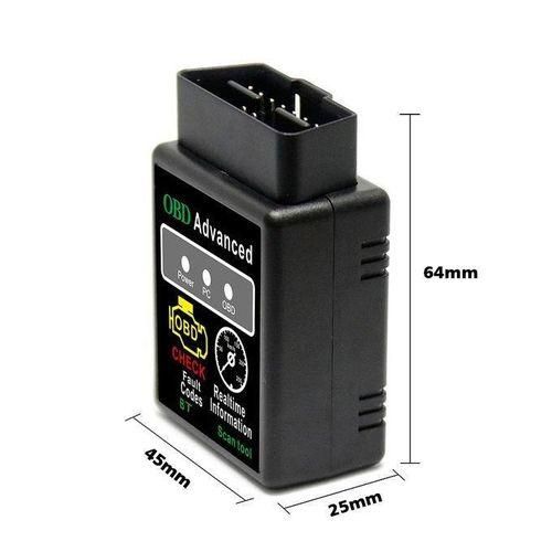 Car Engine Car Auto Diagnostic Scanner Tool Blue Tooth OBD2 Check Fault Detector Repair ELM327 Mini OBDII Diagnosis Bluetooth Device OBD 2 Automotive Code Reader Scan (HH Advance)