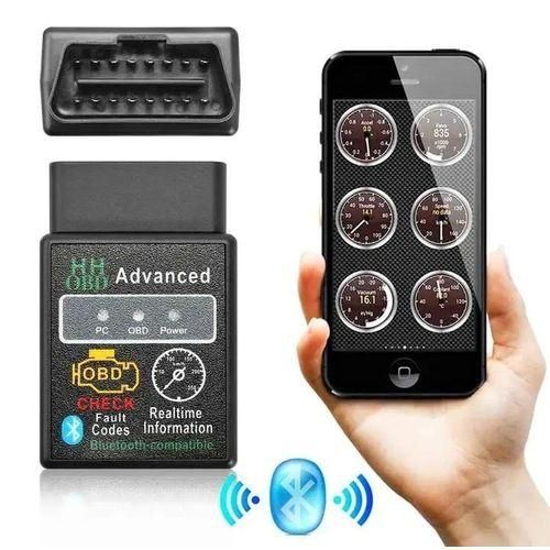 Car Engine Car Auto Diagnostic Scanner Tool Blue Tooth OBD2 Check Fault Detector Repair ELM327 Mini OBDII Diagnosis Bluetooth Device OBD 2 Automotive Code Reader Scan (HH Advance)