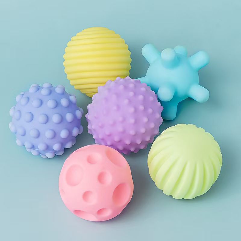 Montessori Toys for Babies 3 Months+, Baby Balls 3 to 12 Month for Babies & Toddlers 3M+, Textured Multi Ball Set Colorful & Soft Squeezy Sensory Toys. Stress Relief Balls for Infant  baby toys Gift