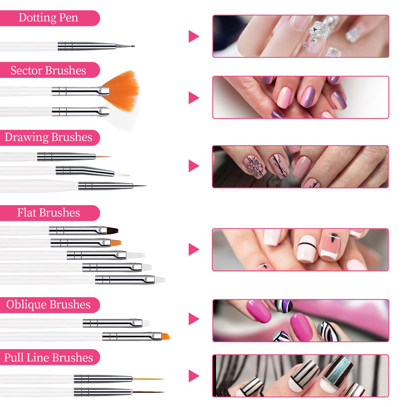 Nail Gel Lamp Manicure kits Crystal Powder Set LED Nail Dryer Nail Manicure Tool UV Portable UV Led Nail Dryer Lamp Nail Art Kits