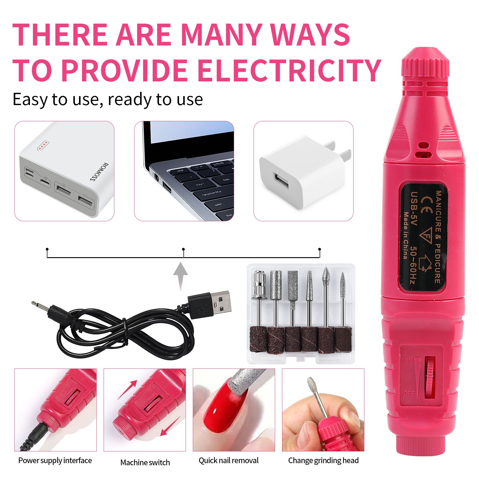 Nail Gel Lamp Manicure kits Crystal Powder Set LED Nail Dryer Nail Manicure Tool UV Portable UV Led Nail Dryer Lamp Nail Art Kits