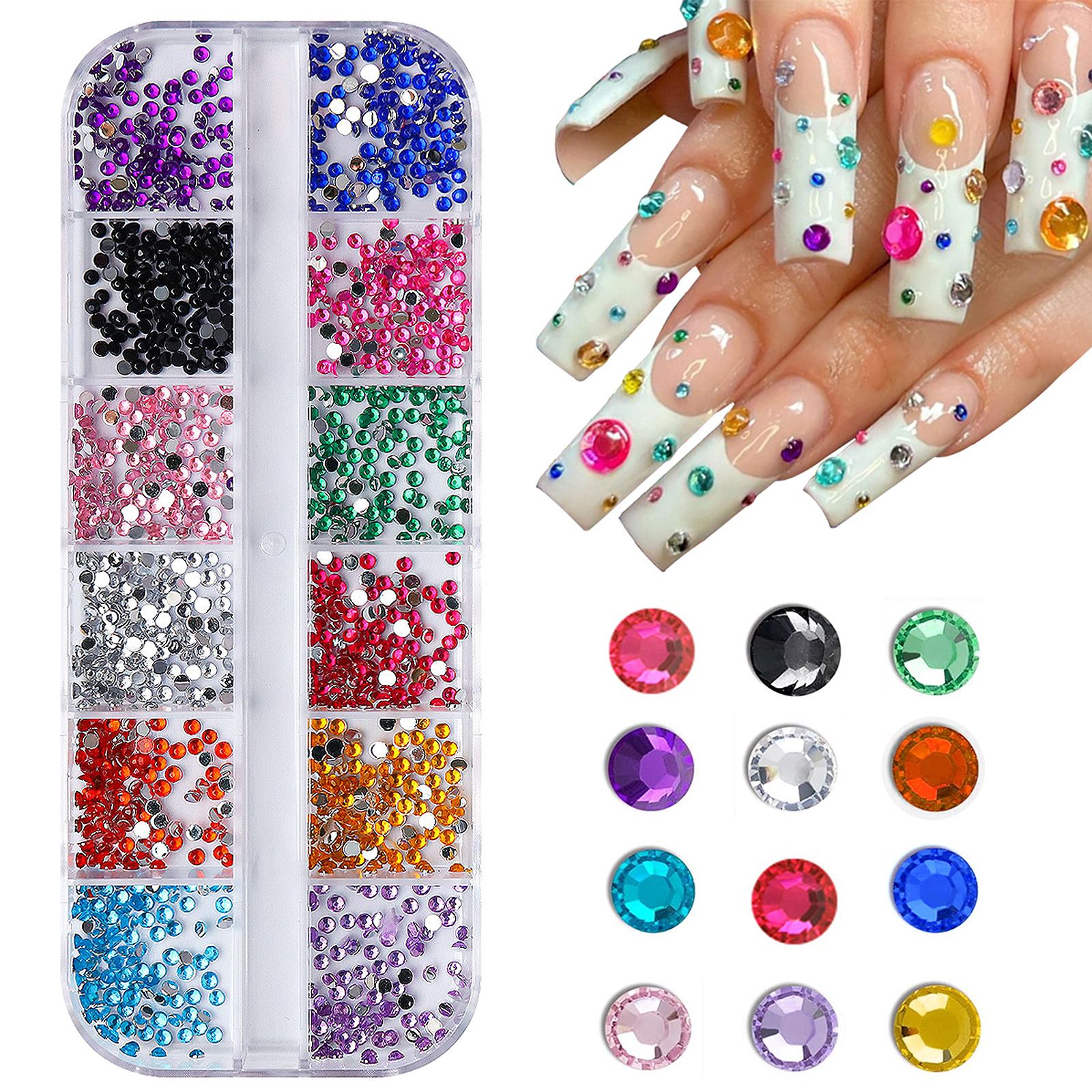 Nail Gel Lamp Manicure kits Crystal Powder Set LED Nail Dryer Nail Manicure Tool UV Portable UV Led Nail Dryer Lamp Nail Art Kits