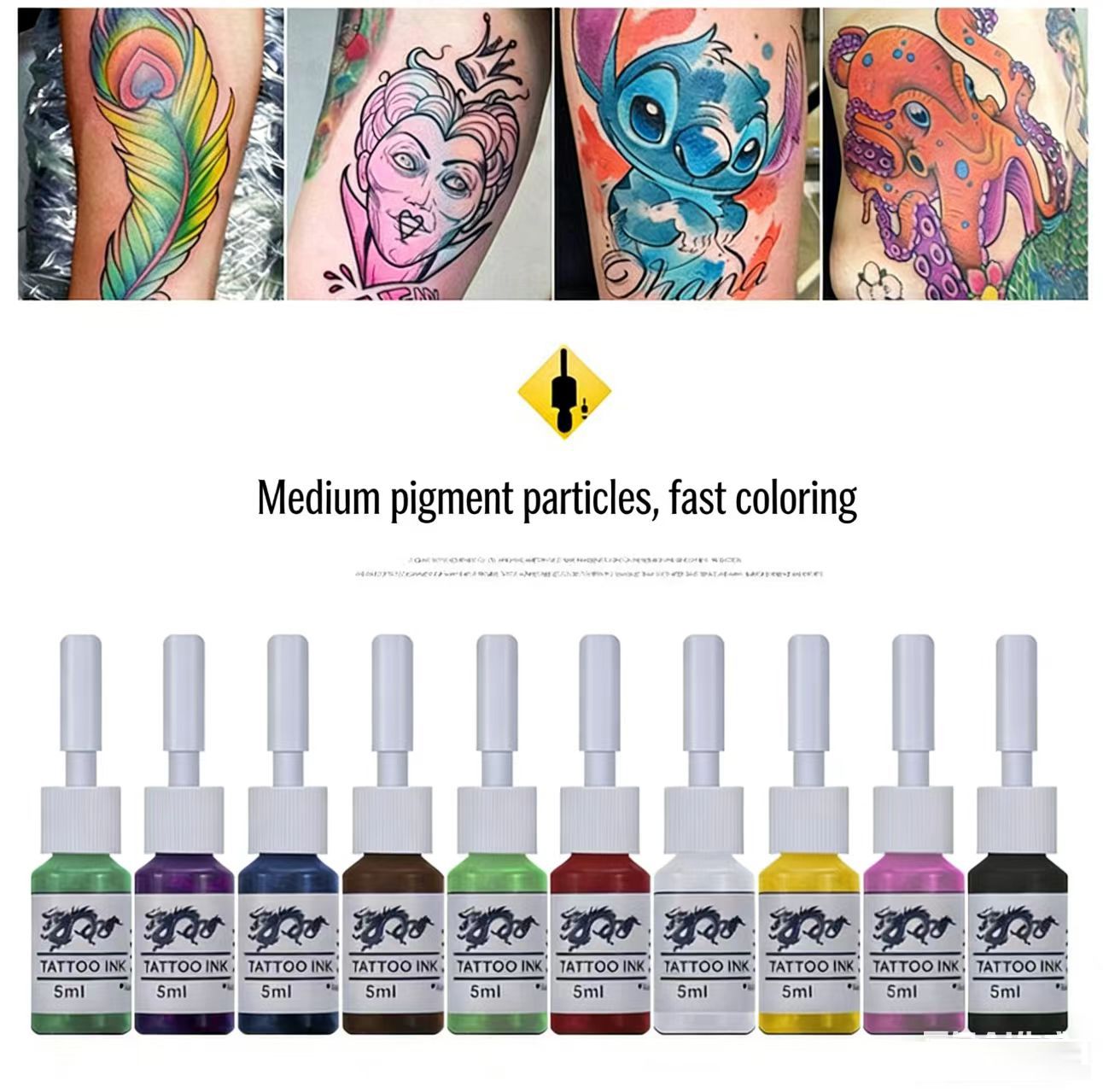 Tattoo Machine Tattoo Gun Kit Tattoo Pen Kit Tattoo Kit for Beginners Complete Set with Power Supply, Needles, Ink, Gloves, Foot Pedal, and Accessories