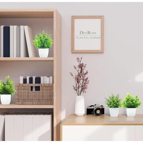 4 Packs Artificial Potted Flowers, Greenery Plants For Home Decor