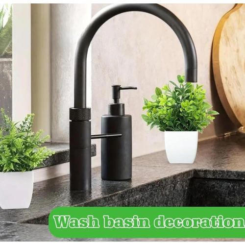 4 Packs Artificial Potted Flowers, Greenery Plants For Home Decor