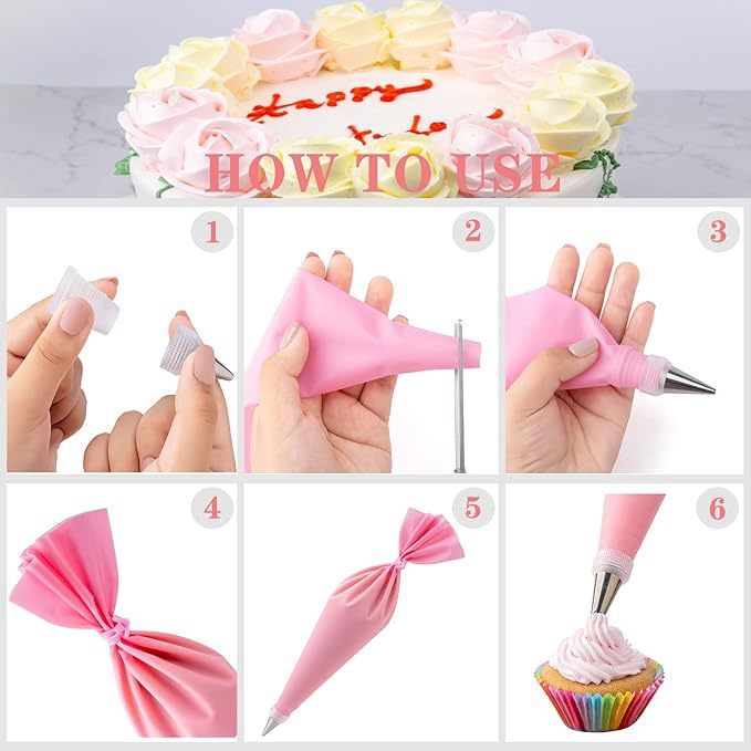 356 Pieces/set Of Baking Tools, Nozzles, Cake Decorating Tips And Accessories