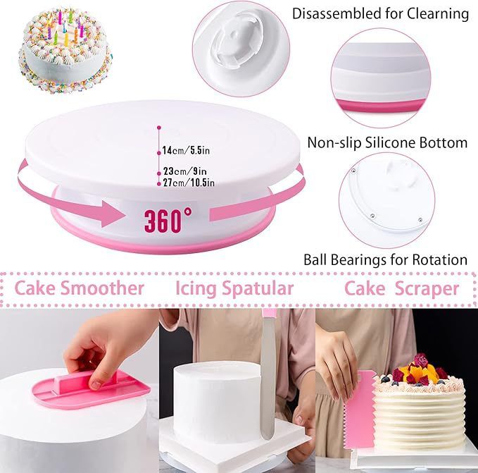 356 Pieces/set Of Baking Tools, Nozzles, Cake Decorating Tips And Accessories