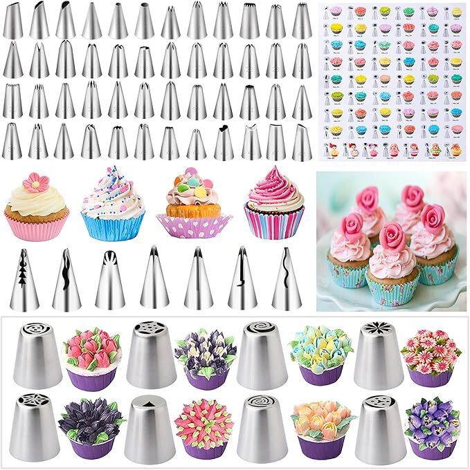 356 Pieces/set Of Baking Tools, Nozzles, Cake Decorating Tips And Accessories