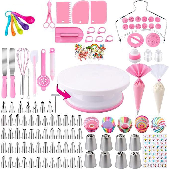 356 Pieces/set Of Baking Tools, Nozzles, Cake Decorating Tips And Accessories