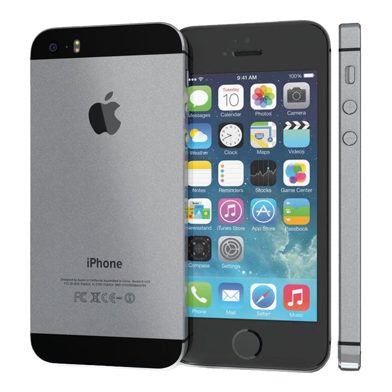Refurbished Unlock Apple iPhone 5S 16G/32G+1G without/with Fingerprint Smart Phone 4.0-inch 8MP+1.2MP Camera 2G/3G/4G Phones SmartPhone iPhone5s 1136x640-pixel resolut mobile phone Retina display