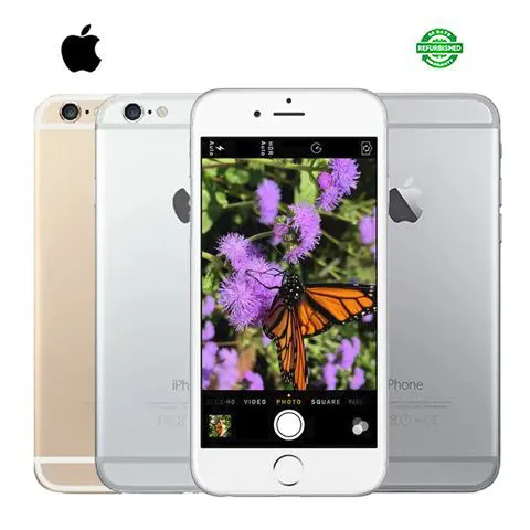 Refurbished Unlocked Apple iPhone 6 16/32/64/128GB 4.7 inch 8.0MP+1.2MP pixel camera iPhone6 Original with Touch ID function Smart Phone + 4G network A8 chip+M8 less than 2200mAh battery