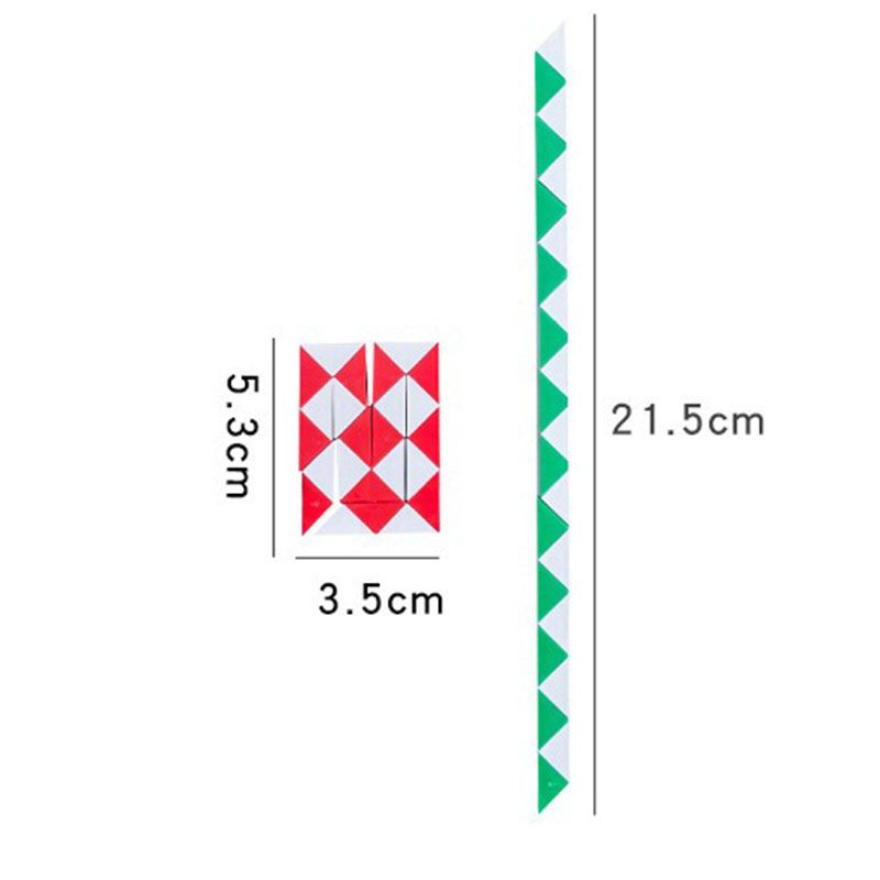 4pcs Random Small Versatile Magic Ruler Cube Toy 24 Stage Magic Ruler Children's Puzzle Magic Cube Intelligence Toy Kindergarten Gift