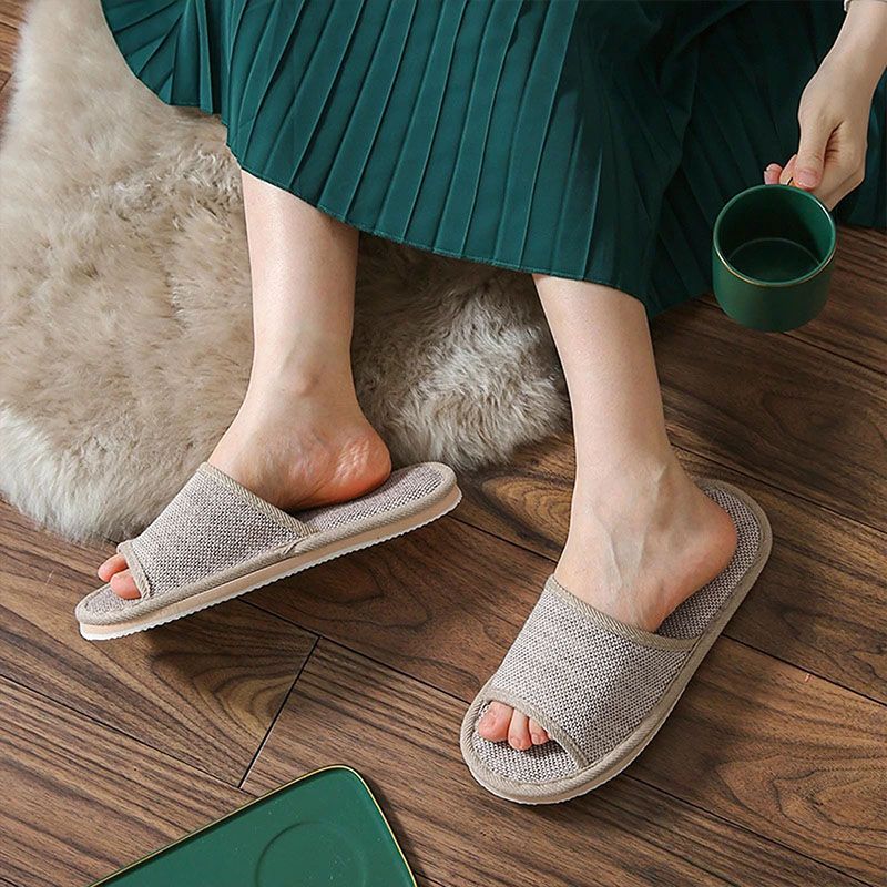 SXCHEN Men's Shoes Slippers Unisex Indoor Slippers Open Slippers Couple Home Indoor Slippers Hospitality Men and Women Shoe Sandles Casual School Flats Brown Simple Elegant Anti-skid