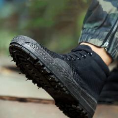 SXCHEN Men's Shoes Labor Protection Shoes Military Tactical Shoes Training Shoes Rubber Shoes  High-Top Shoes Boot Air Force Shoe Football Boots Men Fashion Canvas Shoes Boys Shoes
