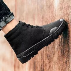 SXCHEN Men's Shoes Labor Protection Shoes Military Tactical Shoes Training Shoes Rubber Shoes  High-Top Shoes Boot Air Force Shoe Football Boots Men Fashion Canvas Shoes Boys Shoes