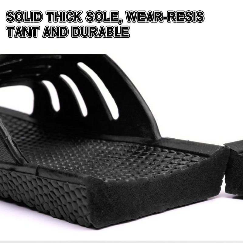 SXCHEN Men's Shoes Slippers Indoor Slippers Pvc Plastic Slippers Household Shoes Stall Wear-Resistant Fashion Slippers Home Couple Bathing Dad Sandals Slippers Unisex Lovers Gift Shoe Student Outdoor