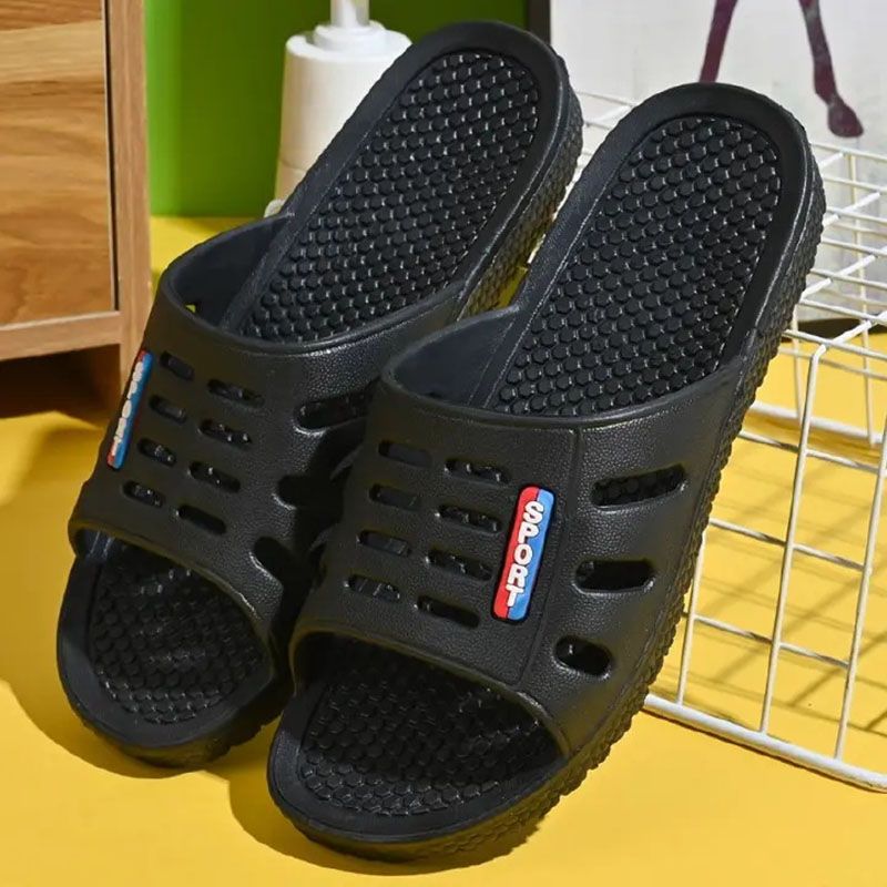 SXCHEN Men's Shoes Slippers Indoor Slippers Pvc Plastic Slippers Household Shoes Stall Wear-Resistant Fashion Slippers Home Couple Bathing Dad Sandals Slippers Unisex Lovers Gift Shoe Student Outdoor