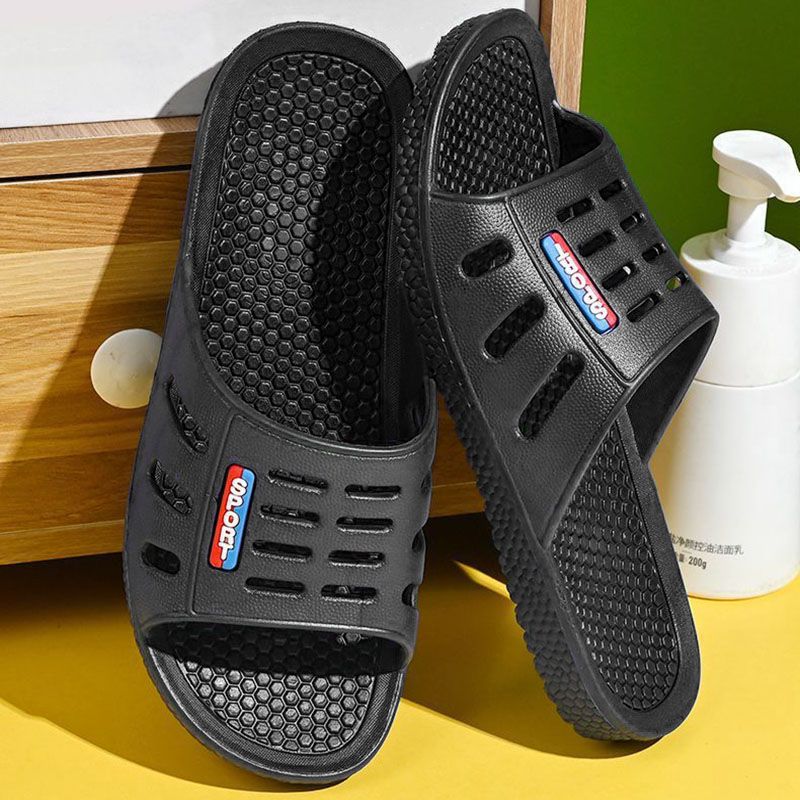 SXCHEN Men's Shoes Slippers Indoor Slippers Pvc Plastic Slippers Household Shoes Stall Wear-Resistant Fashion Slippers Home Couple Bathing Dad Sandals Slippers Unisex Lovers Gift Shoe Student Outdoor