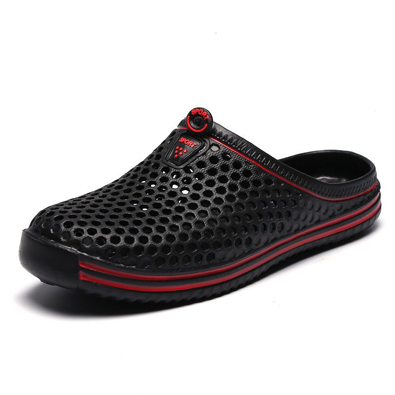 Men's Shoes Slippers Unisex Slippers Couple Style Men Shoes Women Shoes Clogs Slippers Outdoor Casual Slippers Sandles School Breathable Anti-skid Dad Beach Walking Shoe Black Black,EU45