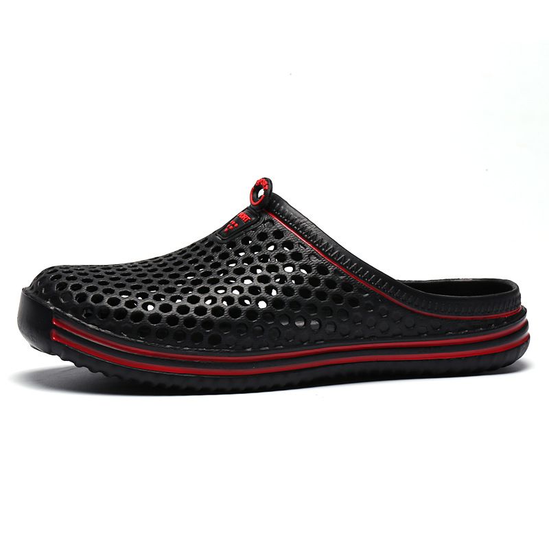 SXCHEN Men's Shoes Slippers Unisex Slippers Couple Style Men Shoes Women Shoes Clogs Slippers Outdoor Casual Slippers Sandles School Breathable Anti-skid Dad Beach Walking Shoe Black