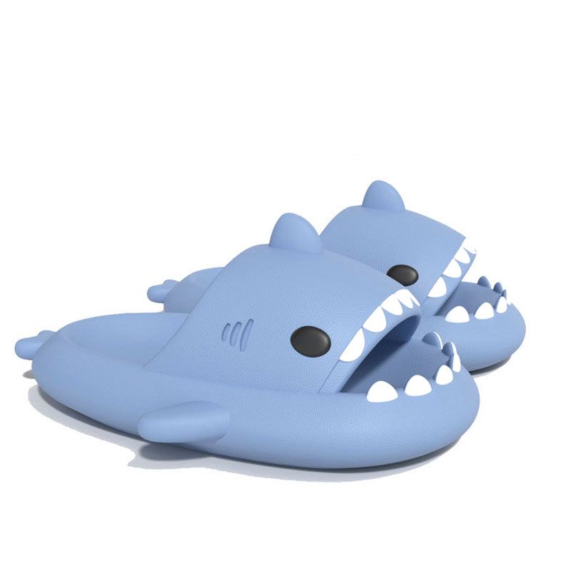 Men's Shoes Slippers Unisex Slippers Novelty Shark Slippers Indoor And Outdoor Home Bathroom Bath Non-Slip Slippers Blue Men And Women Sandals And Slippers Fashion Shoe Yellow Open Toe School Blue,EU42-43