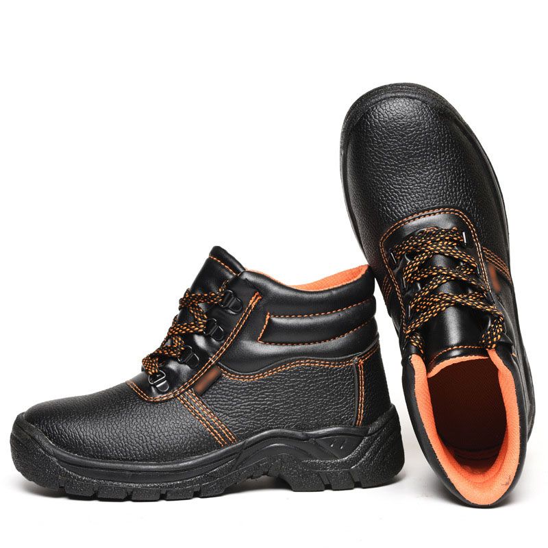 SXCHEN Men's ​Shoes Fashion Boots Home And Industrial Safety Boots Bootie Labor Protection Shoes Anti-Smash Anti-Puncture Wear-Resistant Rubber Sole Work Shoes Protective High-Top Boots Men Shoe