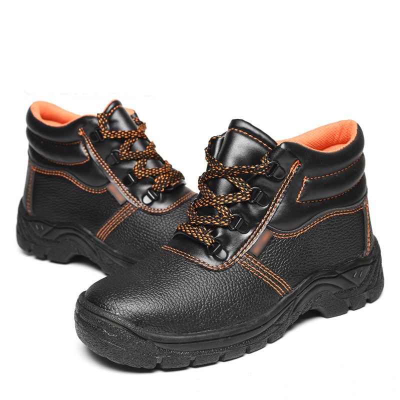SXCHEN Men's ​Shoes Fashion Boots Home And Industrial Safety Boots Bootie Labor Protection Shoes Anti-Smash Anti-Puncture Wear-Resistant Rubber Sole Work Shoes Protective High-Top Boots Men Shoe