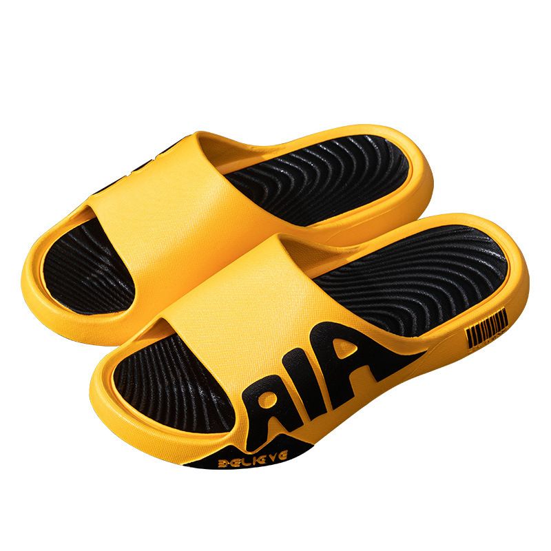 SXCHEN Men's Shoes Slippers Unisex Slippers Outdoor Indoor Bathroom Bathing Breathable Home Large Size Slippers For Men And Women Sandals And Slippers Fashion Shoe Yellow Open Toe School Air
