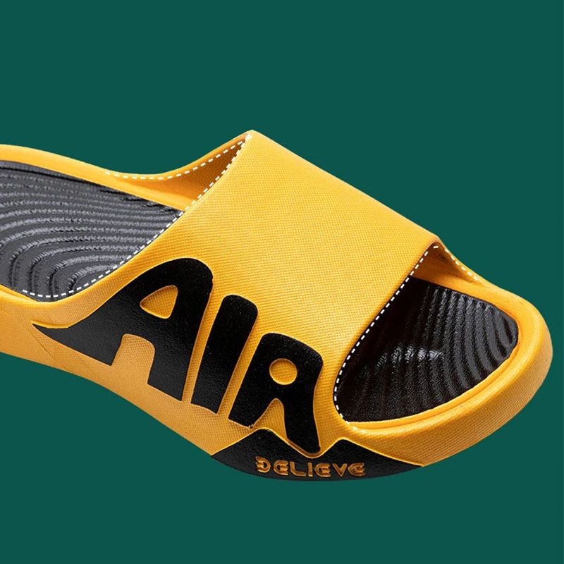 SXCHEN Men's Shoes Slippers Unisex Slippers Outdoor Indoor Bathroom Bathing Breathable Home Large Size Slippers For Men And Women Sandals And Slippers Fashion Shoe Yellow Open Toe School Air