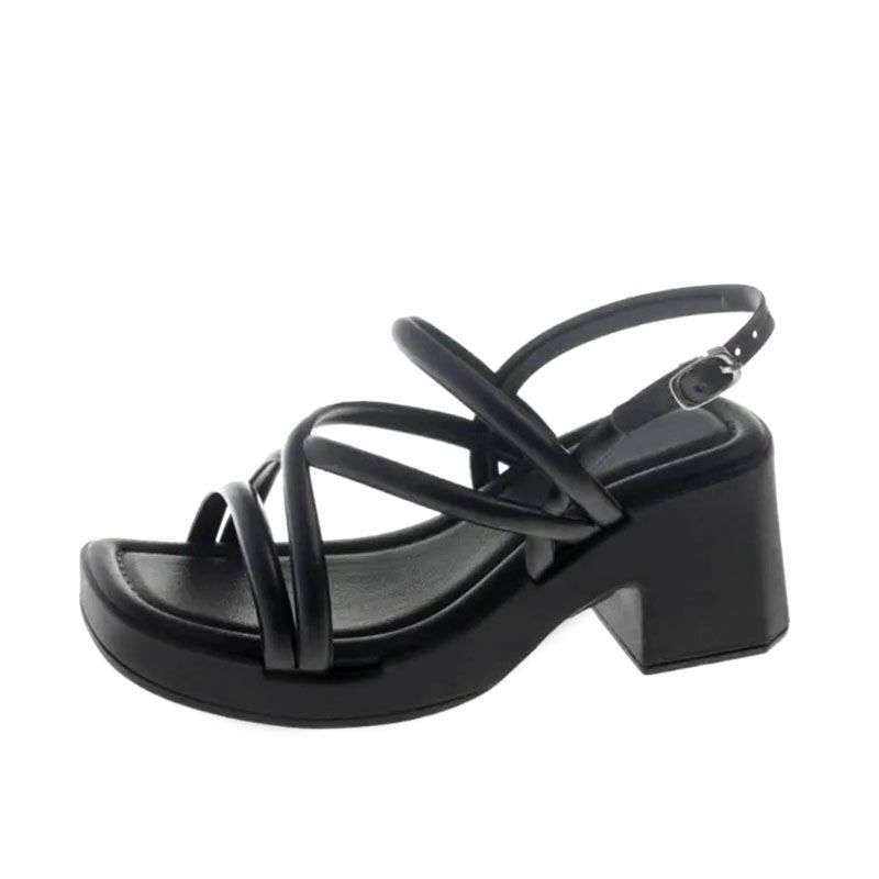 SXCHEN Women's Shoes Sandals Heels Sandals High-Heeled Sandals Thick-Soled Non-Slip Fashionable And Versatile Sandals For Outer Wear Wading Shoes Ladies Shoe Increased Open Shoes Girls
