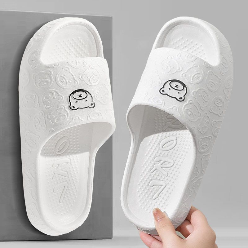 SXCHEN Women's Shoes Slippers Bear Indoor Slippers Style Thick-Soled Slippers For Outdoor Use Indoor Home Use And Bathroom Use Slippers Non-slip Ladies Shoe Simple Girls Fashion Thick Soles Soft Soles
