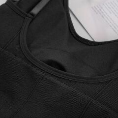 SXCHEN Women's Black Crop Tops - 2-Pack Adjustable Thin Straps V-Neck Tank Tops, Breathable Fabric, Perfect For Layering, Casual Wear, Loungewear, And Summer Outfits