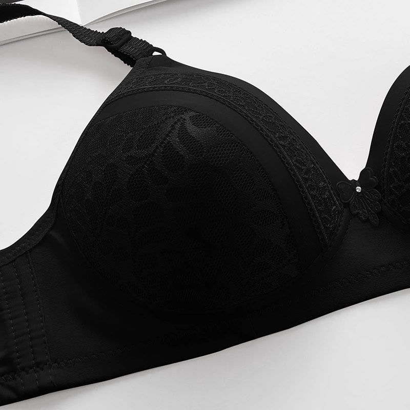 SXCHEN Women'S Clothing Lingerie Bras Thin Wire-Free Bra For Middle-Aged And Elderly Women, Traditional Three-Breasted Back Bra