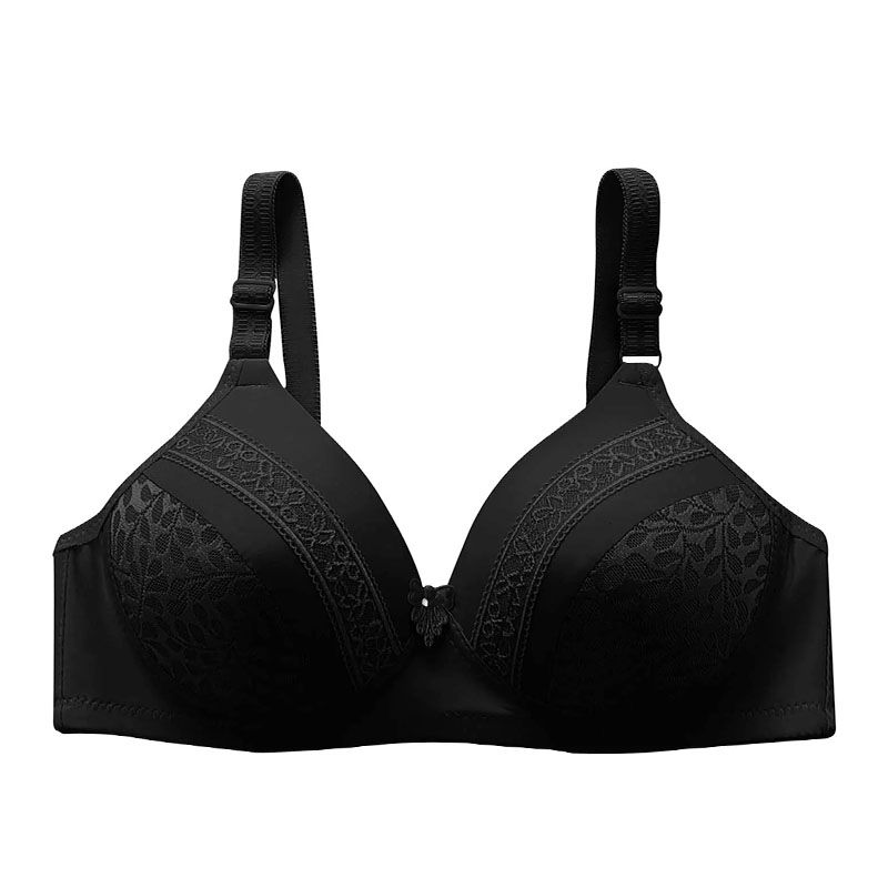 SXCHEN Women'S Clothing Lingerie Bras Thin Wire-Free Bra For Middle-Aged And Elderly Women, Traditional Three-Breasted Back Bra