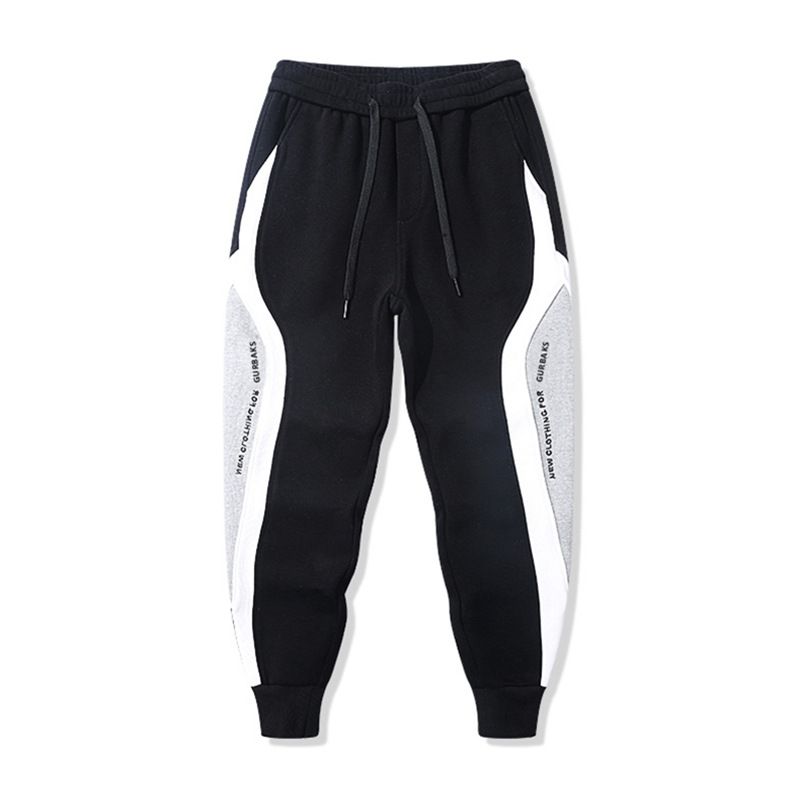 Men'S Clothing Activewear Pants Casual Sports Sweatpants Men'S Loose Leggings Trousers Spliced Running Training Large Size Pants Casual Pants Black,4XL