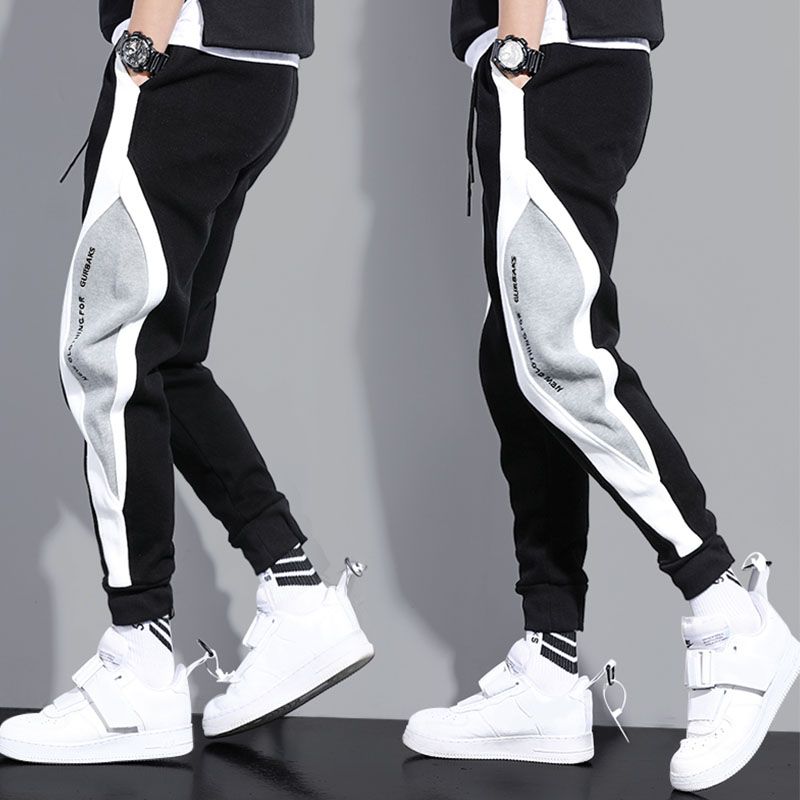 SXCHEN Men'S Clothing Activewear Pants Casual Sports Sweatpants Men'S Loose Leggings Trousers Spliced Running Training Large Size Pants Casual Pants