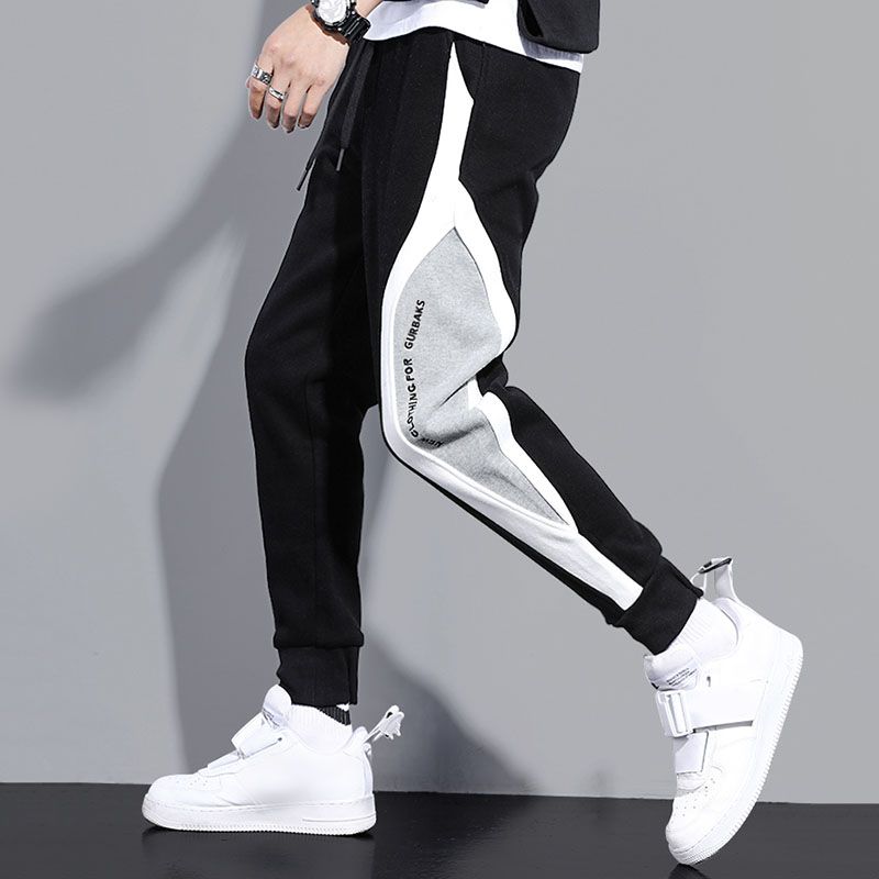 SXCHEN Men'S Clothing Activewear Pants Casual Sports Sweatpants Men'S Loose Leggings Trousers Spliced Running Training Large Size Pants Casual Pants