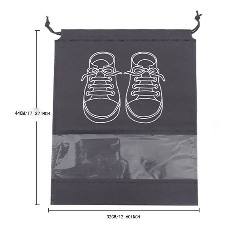 SXCHEN Shoe Bags Shoe Storage Bag Shoe Bag Non-Woven Dustproof And Moisture-Proof Business Trip Artifact Shoe Storage Household Transparent Shoe Cover