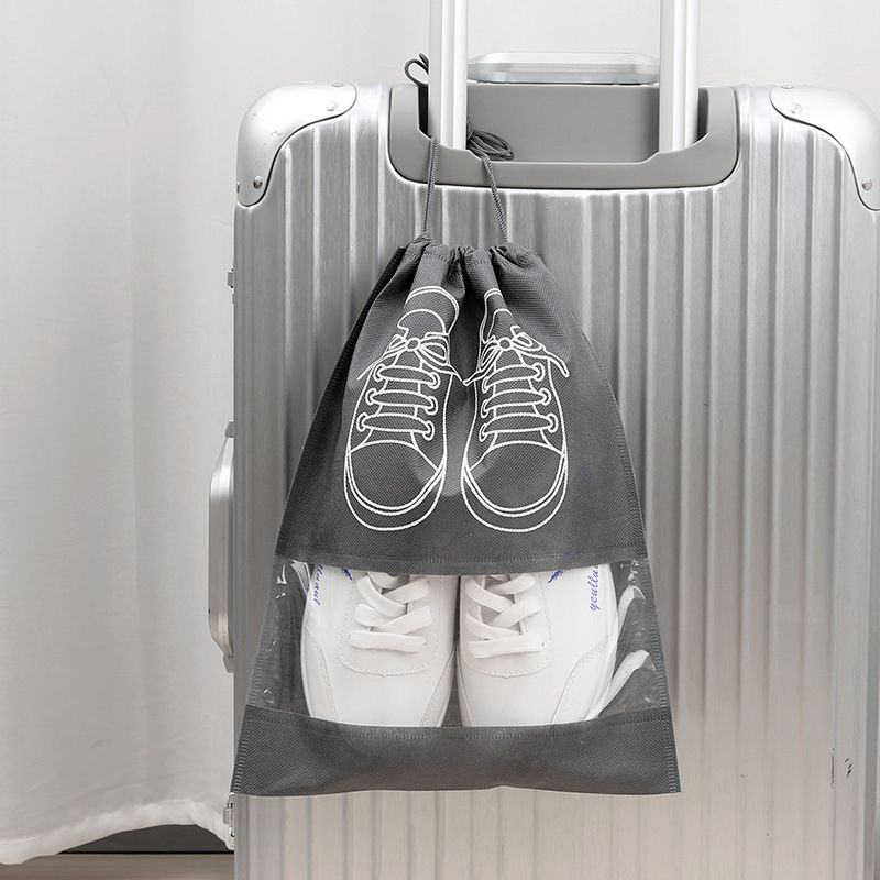 SXCHEN Shoe Bags Shoe Storage Bag Shoe Bag Non-Woven Dustproof And Moisture-Proof Business Trip Artifact Shoe Storage Household Transparent Shoe Cover