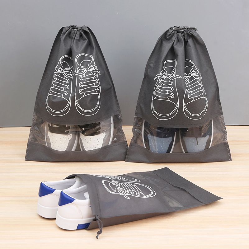SXCHEN Shoe Bags Shoe Storage Bag Shoe Bag Non-Woven Dustproof And Moisture-Proof Business Trip Artifact Shoe Storage Household Transparent Shoe Cover