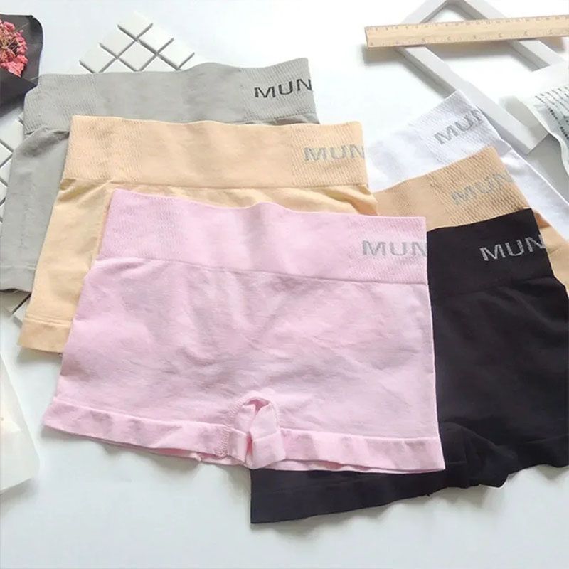 Women'S Clothing Lingerie Panties Japanese Seamless Safety Pants Mid-Waist Large Size Comfortable Elastic School Girl Boxer Briefs Ladies Panties Underwear