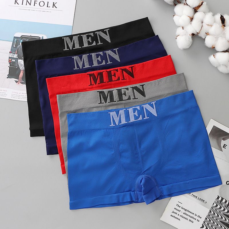 Men'S Clothing Underwear Boxer Briefs Mid-Waist Large Size Sports Seamless, Comfortable And Breathable Youth Boxer Briefs