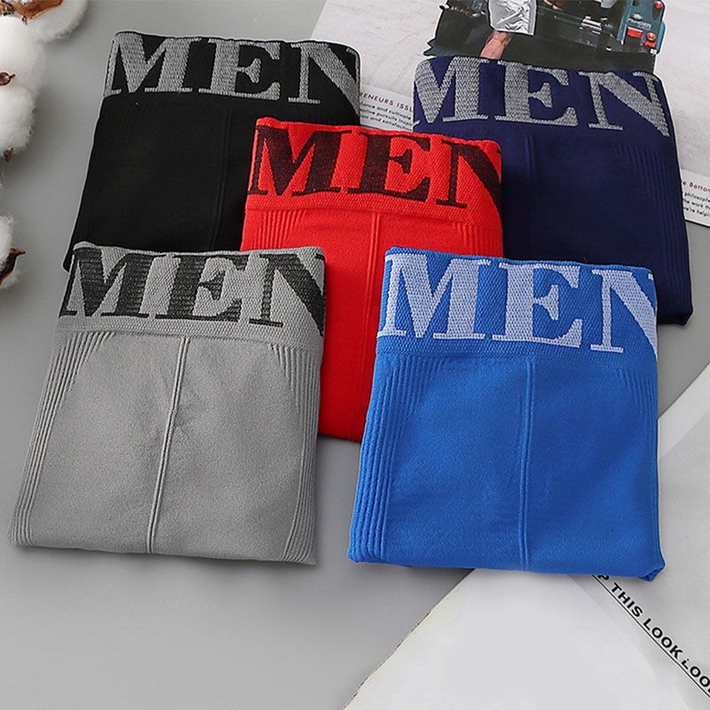 Men'S Clothing Underwear Boxer Briefs Mid-Waist Large Size Sports Seamless, Comfortable And Breathable Youth Boxer Briefs