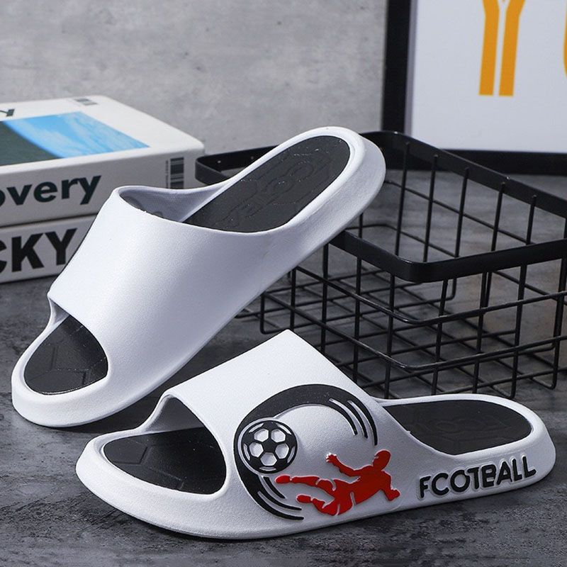 SXCHEN Men'S Shoes Slippers Indoor Slippers Thick-Soled Pvc Slippers For Outdoor Wear, Sports, Home And Indoor Dual-Use Non-Slip Slippers